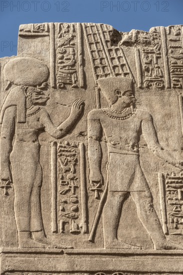 Luxor, Egypt. December 13th 2022 Ancient Egyptian Pharaoh Carved in Stone Stele at Luxor Temple, Historical City of Thebes. Gods and Kings of Egyptology. Egypt