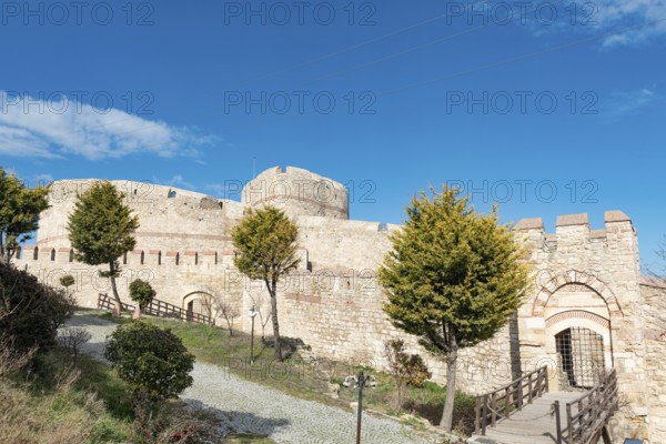 Canakkale, Turkey. February 18th 2022 Kilitbahir Castle is a fortress on the west side of the Dardanelles opposite Canakkale, built by Fatih Sultan Mehmet to control the narrowest point of the straights