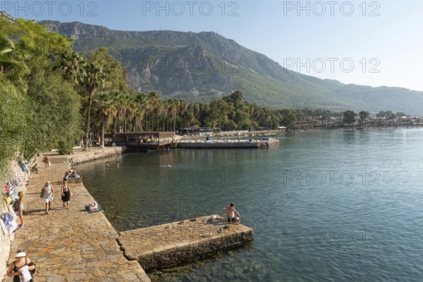 Akyaka, Mugla, Turkey. September 8th 2022 Enjoying the beautiful Turkish Riviera seaside town of Akyaka on the south west coast of Turkey