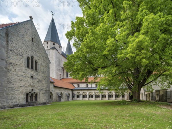 The Romanesque imperial cathedral with cloister, Königslutter am Elm, Lower Saxony, Germany