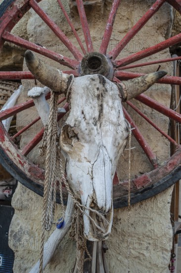 Cappadocia, Turkey. November 8th 2017 Typical ranch decoration, The Dalton Brothers Ranch, near the Anatolian town of Goreme, Cappadocia, Turkey