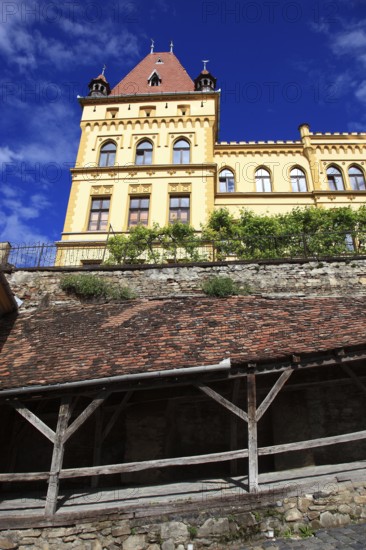 Romania, cultural house in the historic old town of Sighisoara, German Sighisoara, town in Mures district in Transylvania, UNESCO World Heritage Site