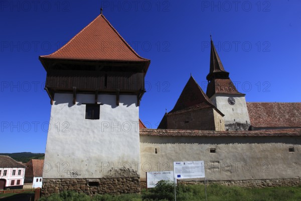 Romania, fortified church in Archita, German Arkeden, a village in Transylvania