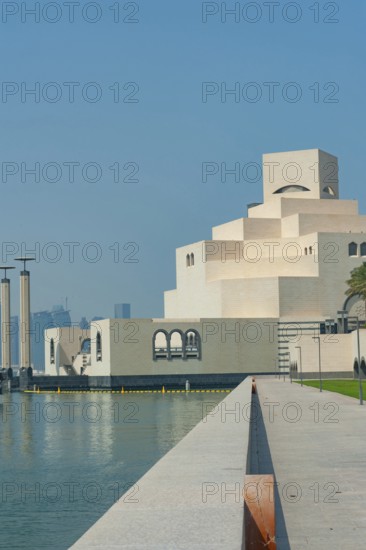 Doha, Qatar. September 22nd 2019 The Museum of Islamic Art is a museum on one end of the seven-kilometer-long Corniche in Doha, Qatar
