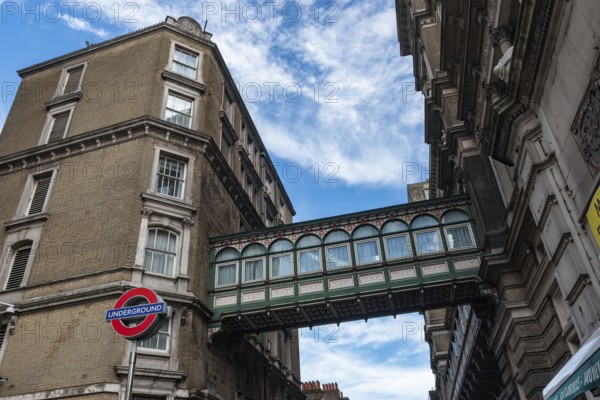 London, United Kingdom, June 28th 2022 Charing Cross hotel footbridge over Villiers Street near the Strand and Embankment, London, UK