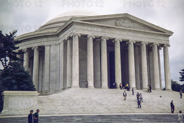 Thomas Jefferson Memorial building in Washington, D.C, USA 1976