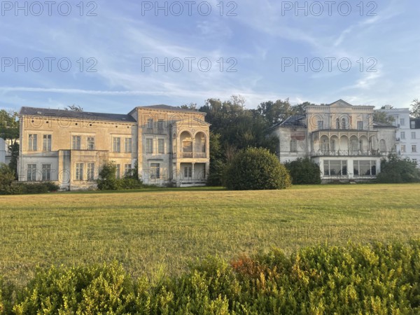 Heiligendamm is the oldest seaside resort in Germany and continental Europe, founded in 1793 by Frederick Francis I, Duke of Mecklenburg-Schwerin, old hotels, spa architecture, Mecklenburg-Western Pomerania, Germany