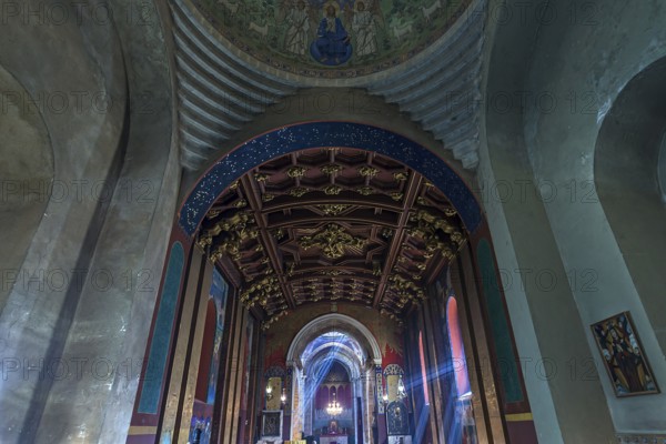 Vaulted ceiling with chancel of the Armenian Cathedral, Lviv, Ukraine