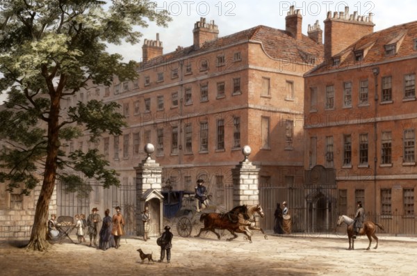 Storey's Gate, St. James's Park, 1820, Fleet Street, London, England, United Kingdom