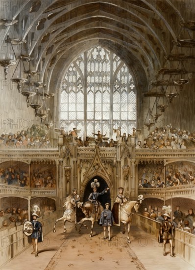 The Coronation Banquet of George IV in Westminster Hall, 1820, London, England, United Kingdom