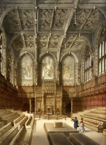 The House of Lords, 19th century, London, England, United Kingdom