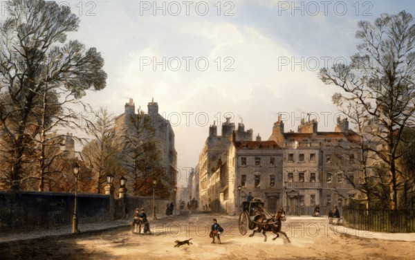 Berkeley Square, 18th century, town square in Mayfair, West End of London, City of Westminster, England, United Kingdom
