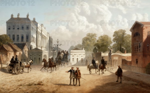 Hyde Park Corner, Hyde Park, 1820, London, England, United Kingdom