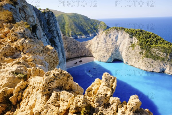 Navagio Beach, also known as Shipwreck Bay, is one of Greece's most iconic and photographed locations. Nestled on the northwestern coast of Zakynthos island