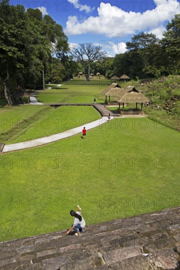 Quirigua Archaeological Park, pre-Columbian Mayan city in the jungle or jungle, Izabal Department, Guatemala