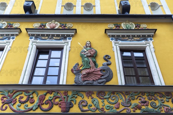 House façade built in Italian Renaissance style in 1578, Zamosc, Poland