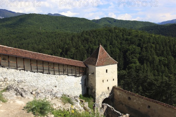 Rasnov Peasant Castle, Rosenau Castle, historical monument near Brasov, Brasov, in Romania
