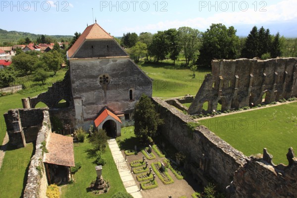 Former Cistercian monastery Carta, Kerz, founded in the 12th century by Cistercian monks and is one of the oldest religious monuments in the region, Sibiu County, Transylvania, Romania