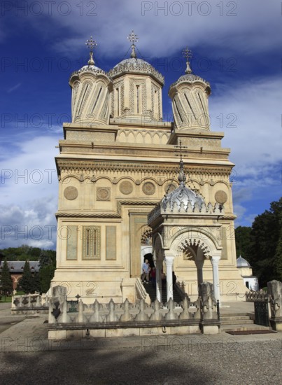 Curtea de Arges monastery and cathedral, one of the most famous pilgrimage sites in the country, Wallachia, Romania
