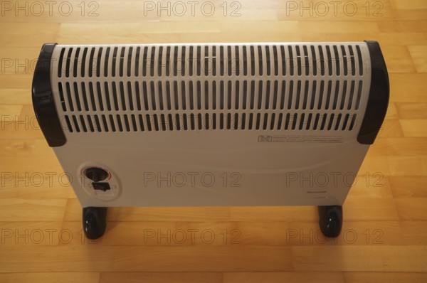 Electric radiator, electric heating, mobile, parquet, building technology, energy costs, Stuttgart, Baden-Württemberg, Germany