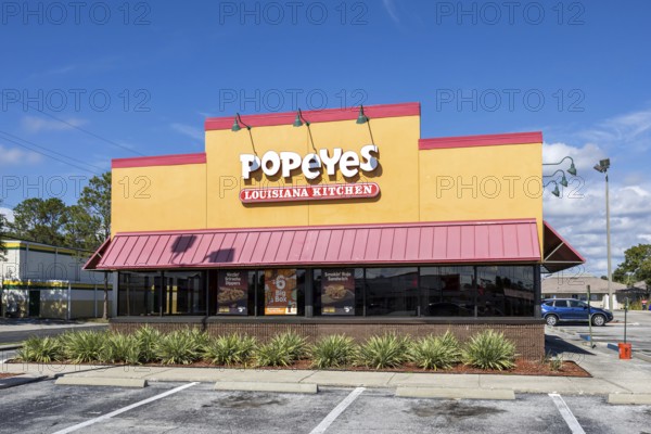Popeyes Fast Food Restaurant branch in Tampa, United States