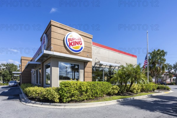 Burger King Fast Food Restaurant branch in Tampa, United States