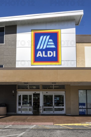 Aldi USA supermarket discount store in America in Tampa, USA