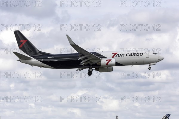 A Boeing 737-800 (BCF) aircraft of 7 Air Cargo with the registration number N330FL at Miami Airport, USA