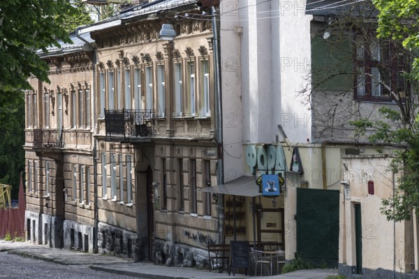 19th century houses in Lemberg, Galicia, Ukraine