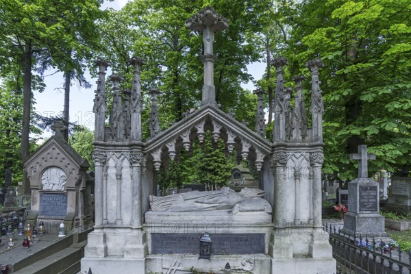 Tomb of Archbishop of Lemberg Samuel Cyryl Stefanowicz, 1755-1858), Lützenhofer Cemetery Lychakivskiy Cemetery, Lviv, Galicia, Ukraine