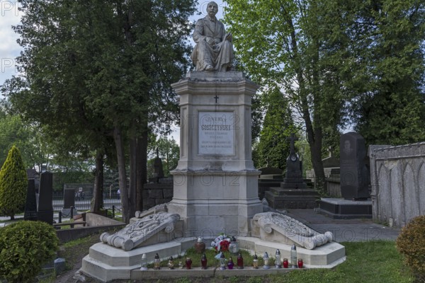 Grave of Polish poet Seweryn Goszczynski, 1803-1876, Lützenhofer Cemetery Lychakivskiy Cemetery, Lviv, Galicia, Ukraine