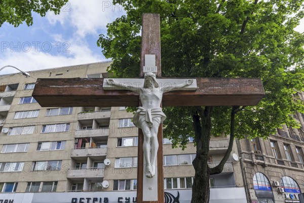 Christ Cross on Svobody Prospekt, Lviv, Ukraine