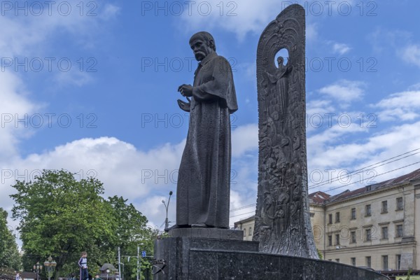 Monument to Ukrainian poet and writer Taras Shevchenko, Lviv, Ukraine