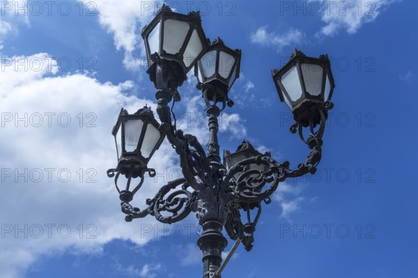 Five-armed old street lamp, Lviv, Ukraine