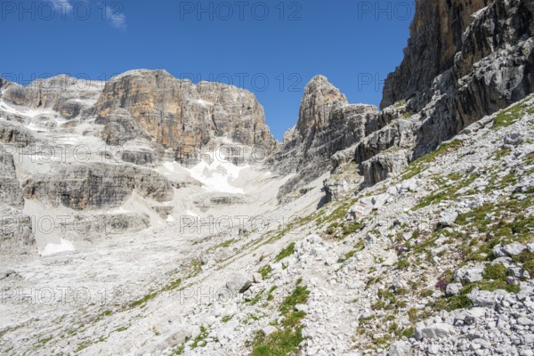 Cima Margherita and Cima Tosa, Brenta Mountains, Brenta-Adamello Natural Park, Trentino, Italy