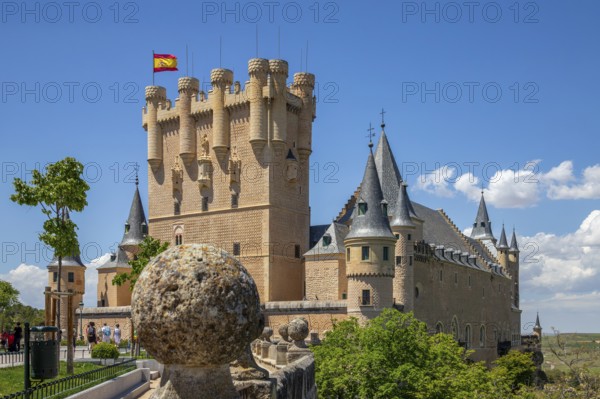 Alcázar of Segovia, 12th century medieval castle in province of Segovia, Castile and León / Castilla y León, Spain