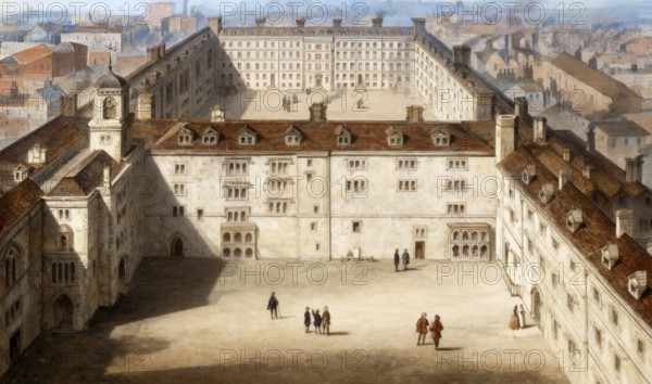 Bridewell Palace or Bridewell Prison, London, England, Europe, 1720