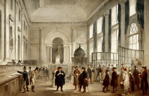 Bank of England, London, Stock Office, 18th century
