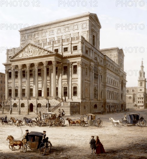 Mansion House, the official residence of the Lord Mayor of London, London, England, Europe18th century