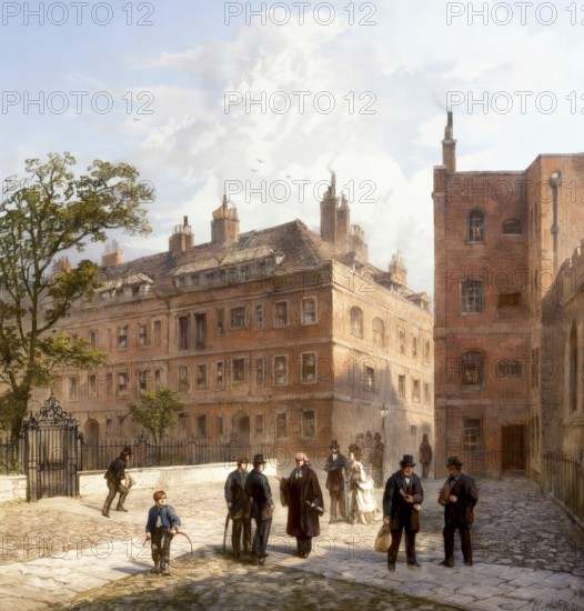 Clifford's Inn, the first Inn of Chancery to be founded, Fleet Street and Chancery Lane, City of London, England, United Kingdom