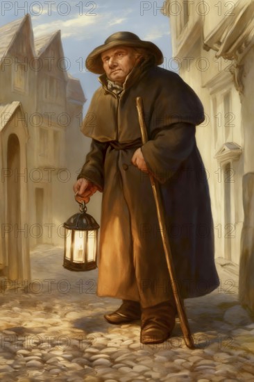 London Watchman (Charlie), 18th Century, England, United Kingdom