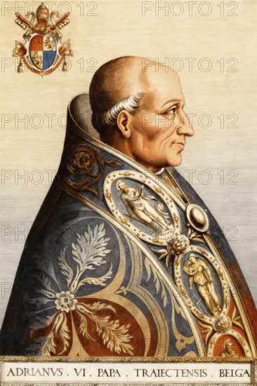 Pope Adrian VI, 1459 – 1523, Bishop of Rome from 1522 to his death