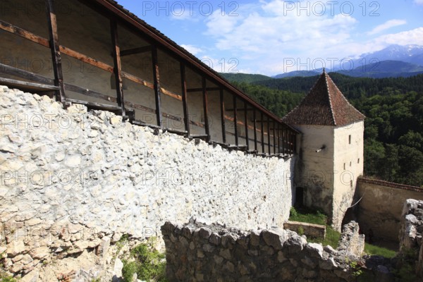Rasnov Peasant Castle, Rosenau Castle, historical monument near Brasov, Brasov, in Romania