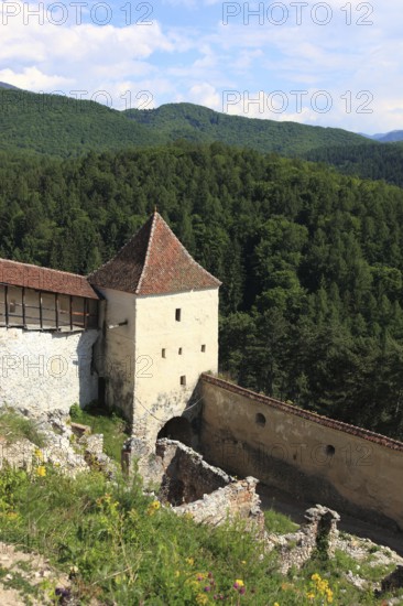 Rasnov Peasant Castle, Rosenau Castle, historical monument near Brasov, Brasov, in Romania
