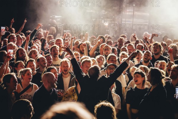 Singer Ben Hartmann from Billions live in the audience on 10 years of cocaine and raspberry ice cream tour 2026 in Berlin ballroom Kreuzberg on 05.02.2026