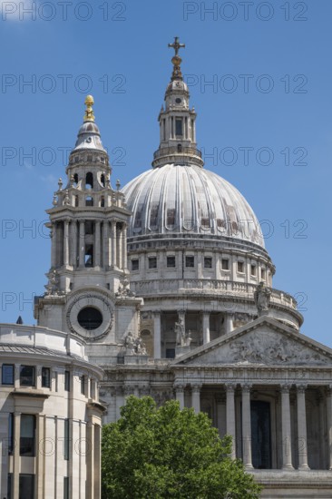 Dome of St. Paul's Cathedral, London, England, Great Britain