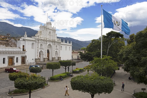Cathedral of Antigua Guatemala at Plaza Central, Catedral de San José, Old Town, Antigua, Sacatepéquez Department, Guatemala