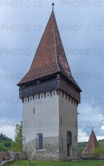 Catholic tower of Biertan fortified church, 15th century, Biertan, Transylvania, Romania