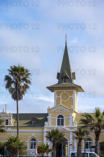 Swakopmund Hotel, hotel in the old train station, historic German colonial building, Swakopmund, Erongo region, Namibia