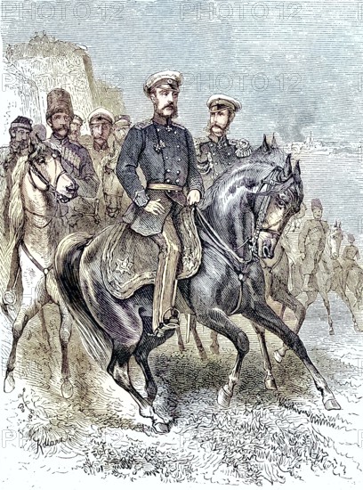 Grand Duke Nicholas Mikhailovich of Russia, 1859 - 1919/Grand Duke Nicholas Mikhailovich of Russia, 1859 - 1919, historical, digitally restored reproduction of an original model from the 19th century, exact original date unknown, subsequently colored